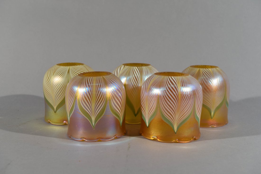 FIVE GLASS SHADES (1 of 6)