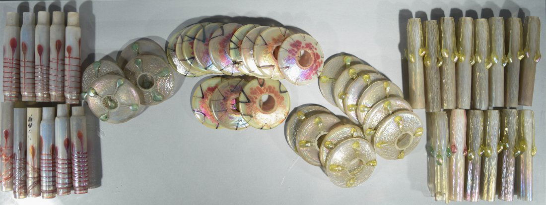 LOETZ GLASS CANDLESTICKS ETC. (1 of 10)