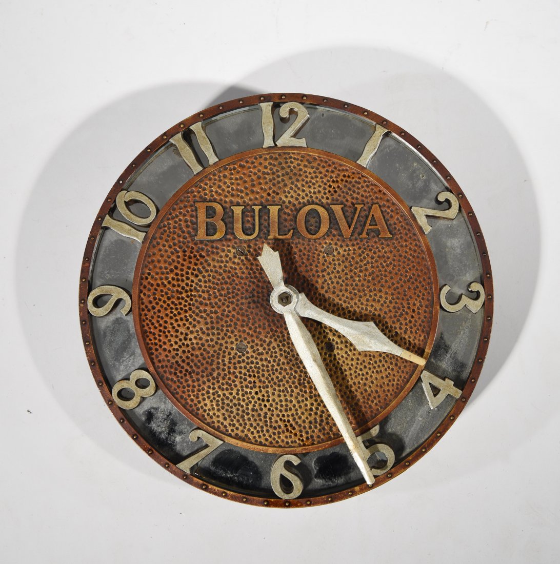 BULOVA MIRROR BACK WALL CLOCK (1 of 7)