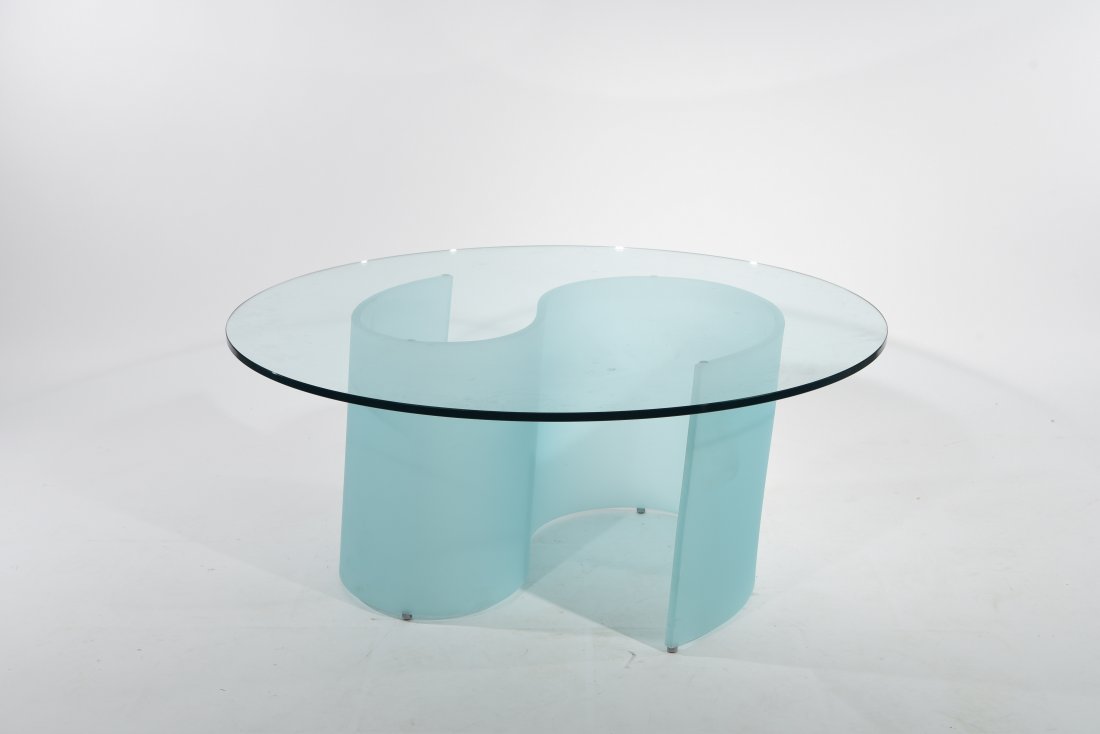 FROSTED GLASS TOP TABLE (1 of 6)