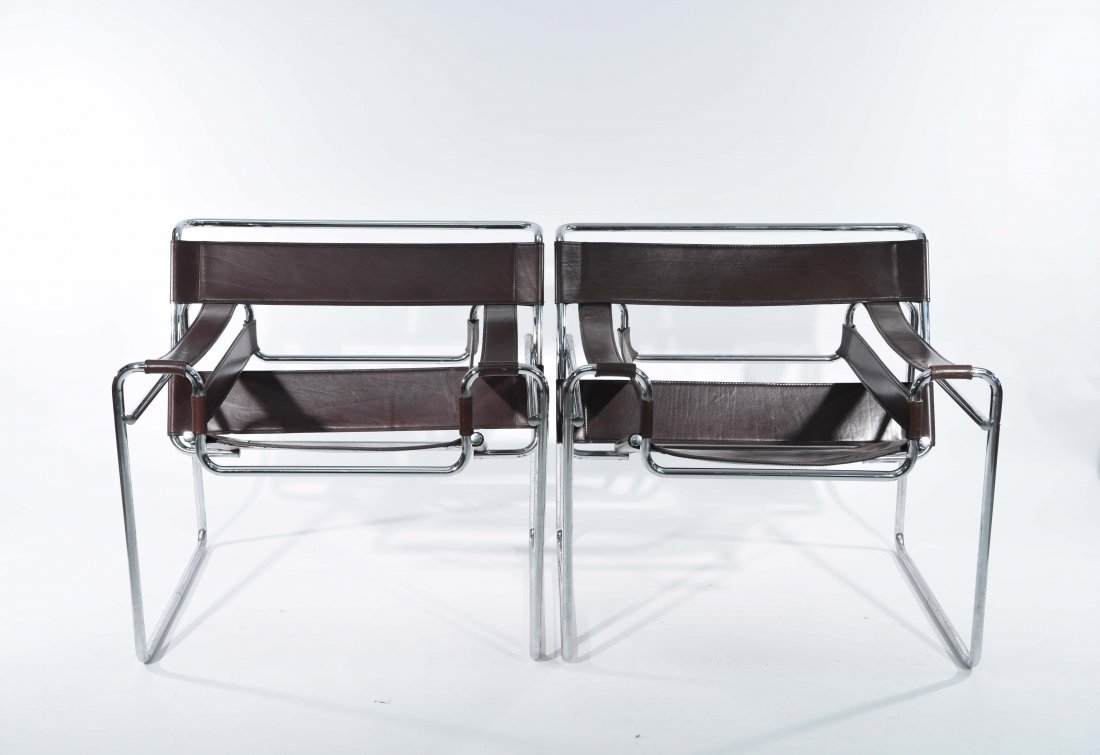 PAIR OF KNOLL WASSILY CHAIRS (1 of 8)