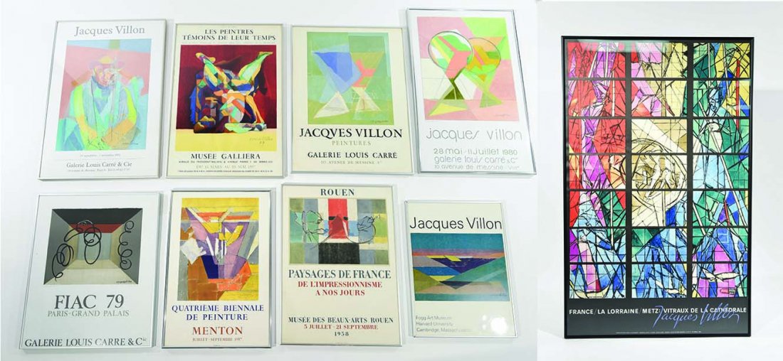 GROUPING OF JACQUES VILLON POSTERS: Dimensions: H 31.5" x W 19.75" (largest)