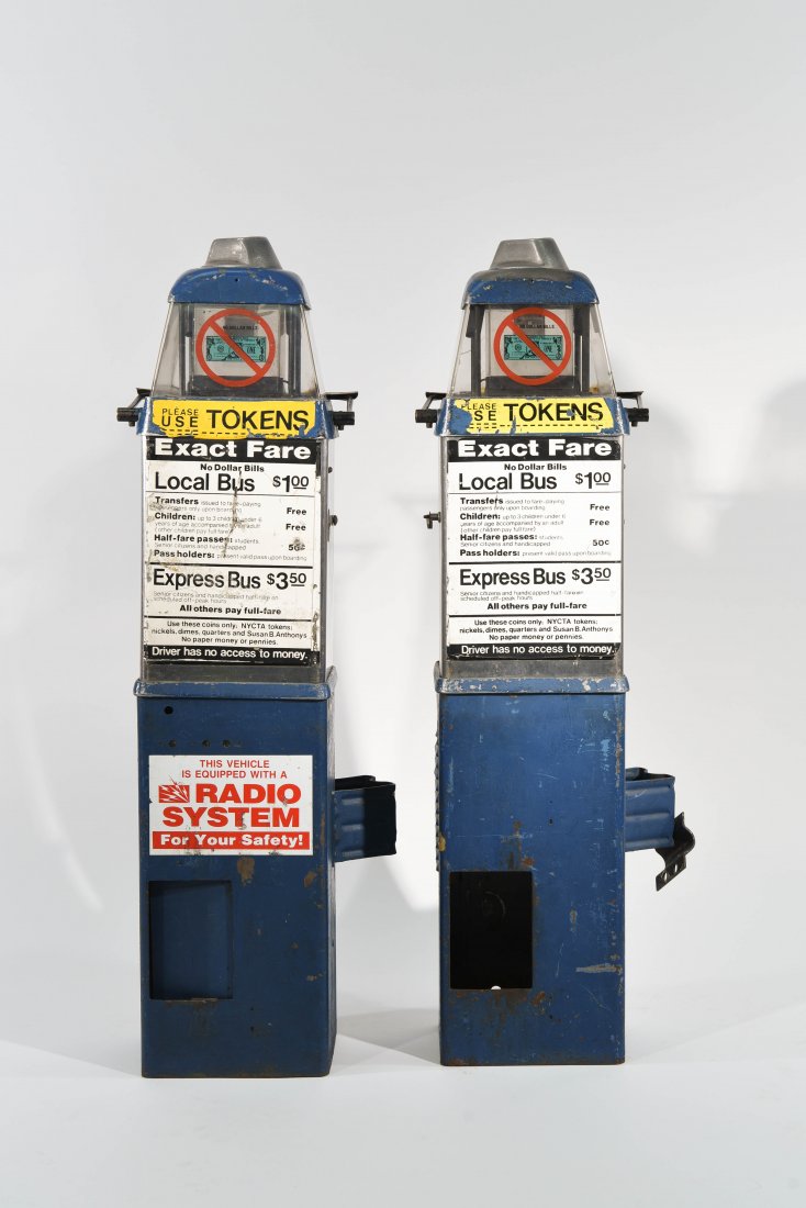 (2) BUS TOKEN MACHINES