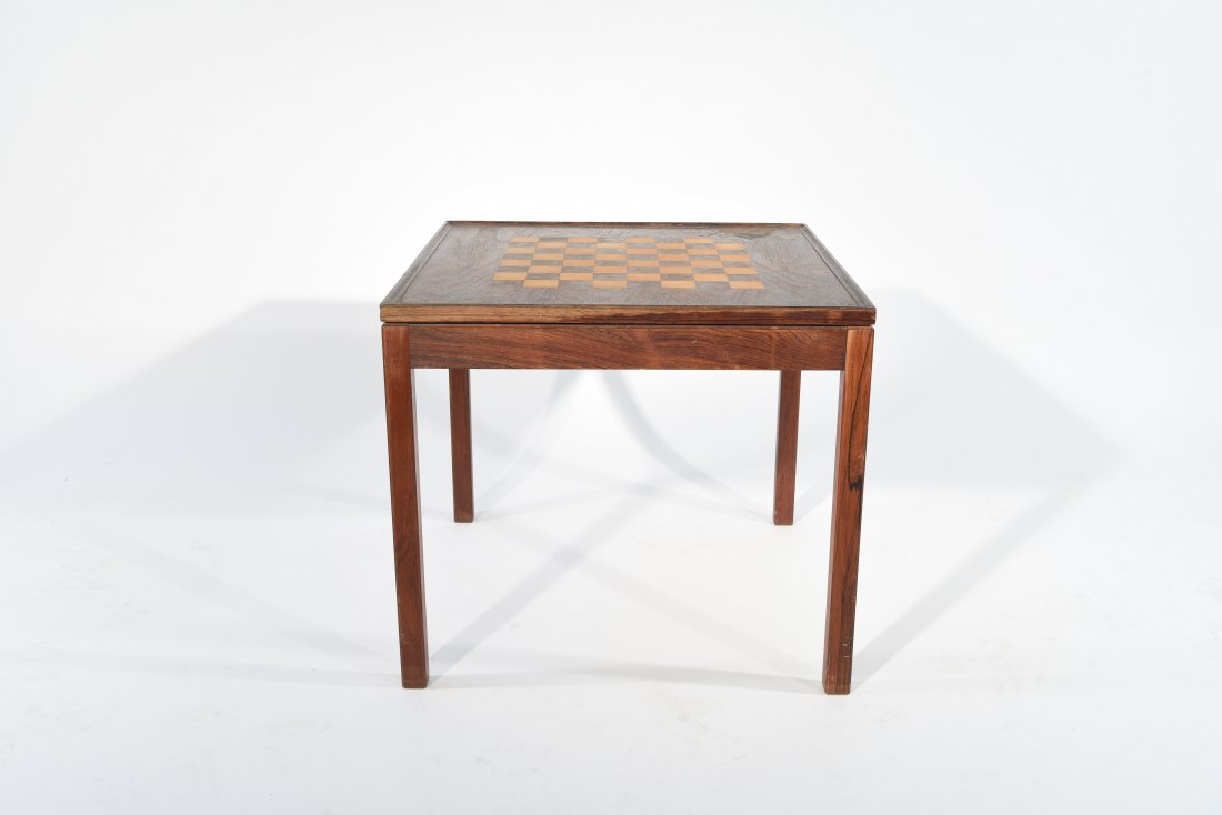 MID-CENTURY DANISH ROSEWOOD CHESS TABLE (1 of 9)