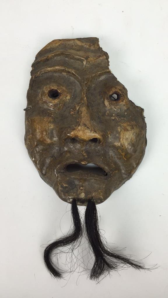 ANTIQUE PAPER MACHE MASK (1 of 6)