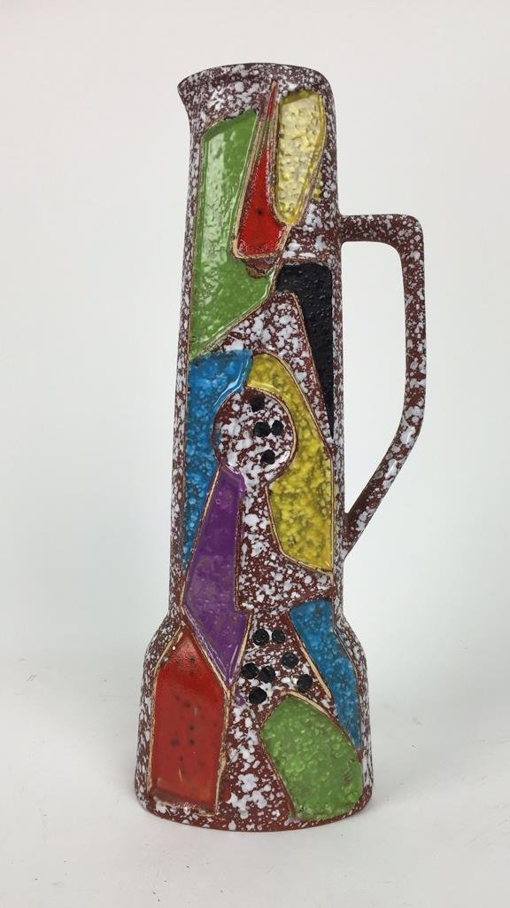 WEST GERMAN MID-CENTURY CERAMIC PITCHER (1 of 4)
