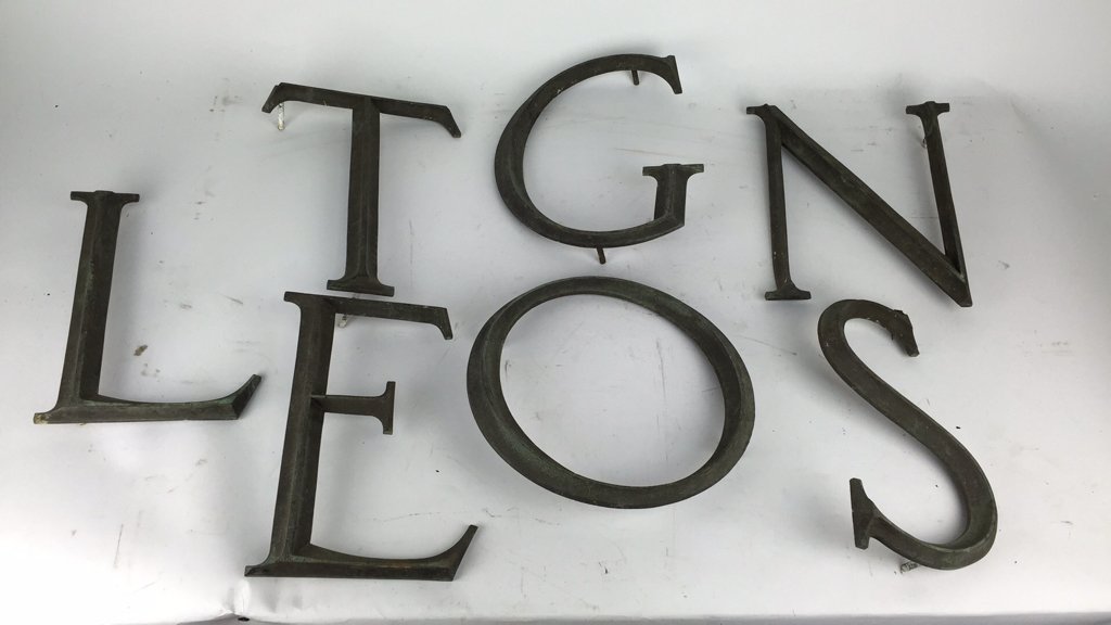 BRONZE SIGN LETTERS (1 of 6)