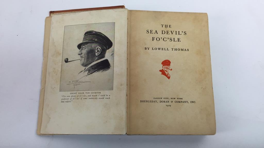 SIGNED FELIX VON LUCKNER LOWELL THOMAS BOOK (1 of 7)