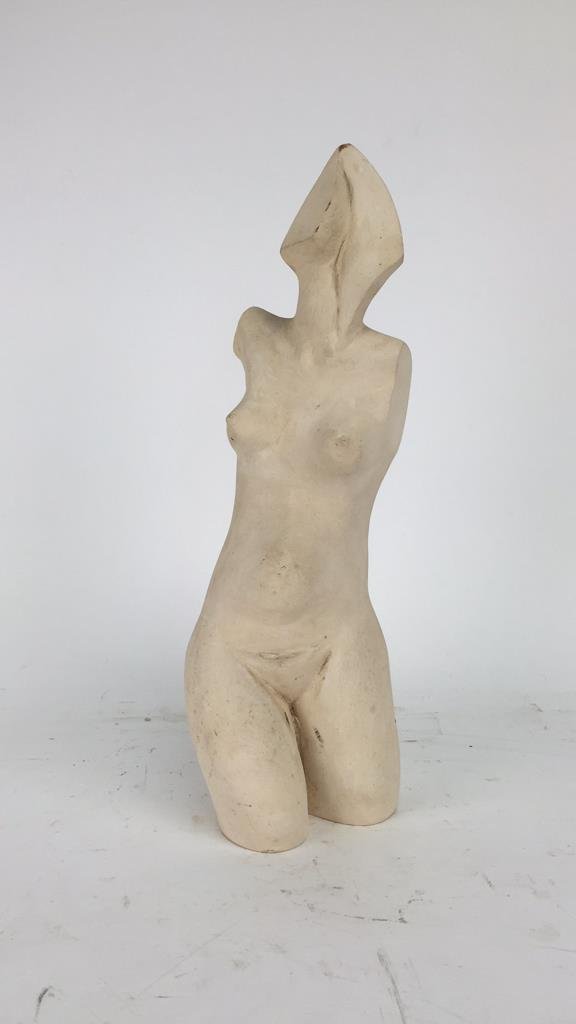 MODERNIST PLASTER FIGURE SCULPTURE (1 of 7)