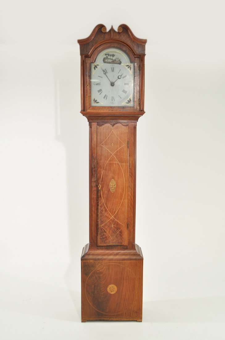 19TH C. TALL CASE CLOCK (1 of 10)