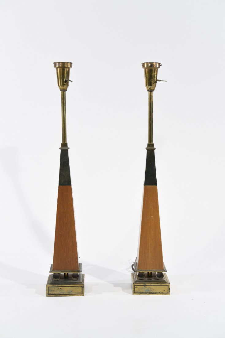 PAIR OF TOMMY PARZINGER FOR STIFFEL LAMPS (1 of 7)