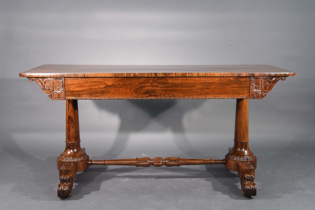 ENGLISH WILLIAM IV ROSEWOOD SOFA TABLE (1 of 9)