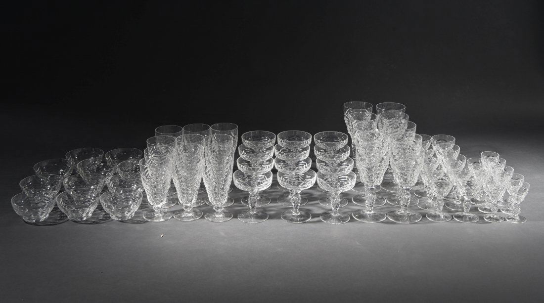 CRYSTAL STEMWARE GLASSES BOWLS ETC. (1 of 8)