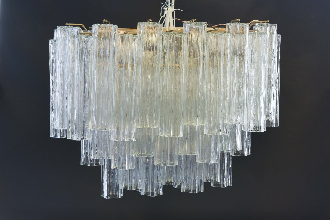 VENINI OR CAMER LARGE TIERED CHANDELIER (1 of 6)