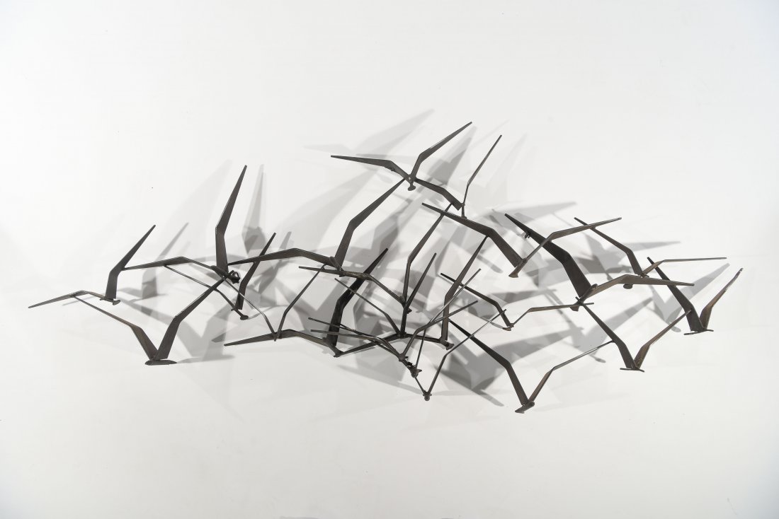 CURTIS JERE BIRDS IN FLIGHT WALL SCULPTURE (1 of 8)