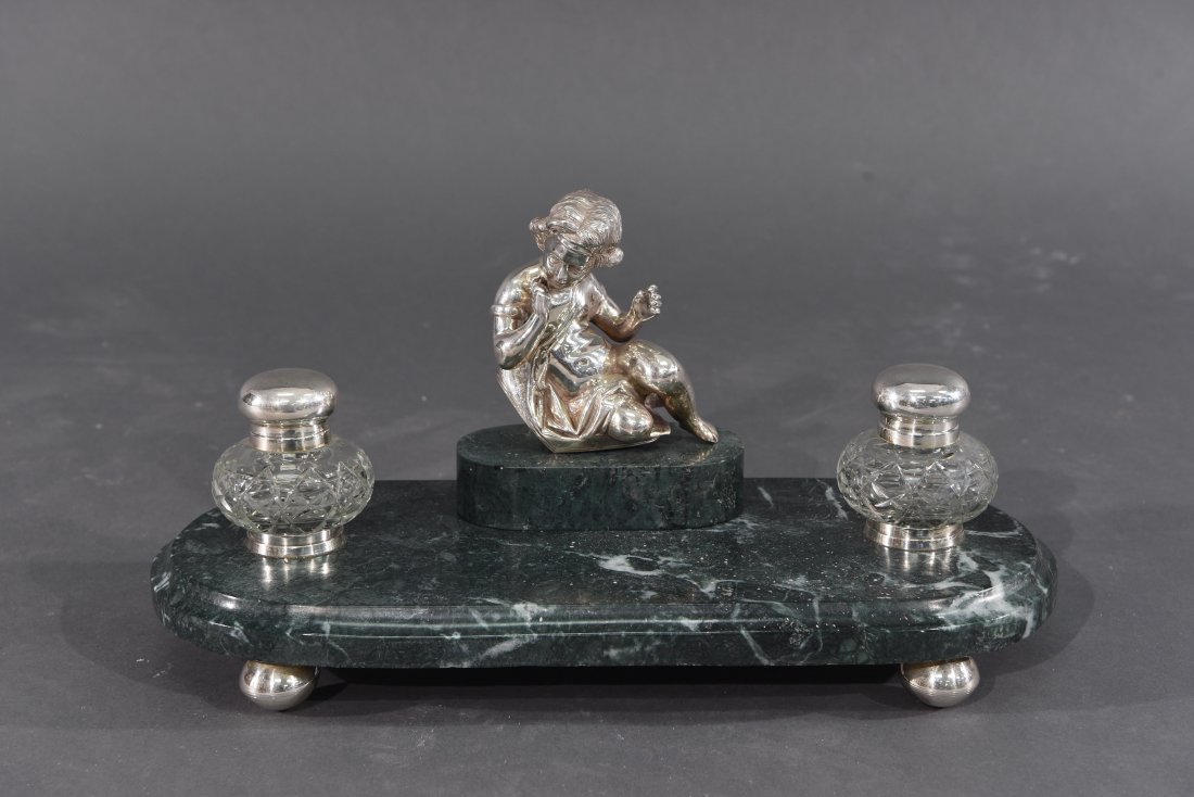 LARGE MARBLE INK STAND (1 of 7)