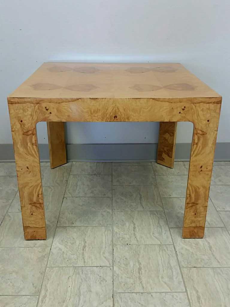MILO BAUGHMAN STYLE BURL OCCASIONAL TABLE (1 of 5)