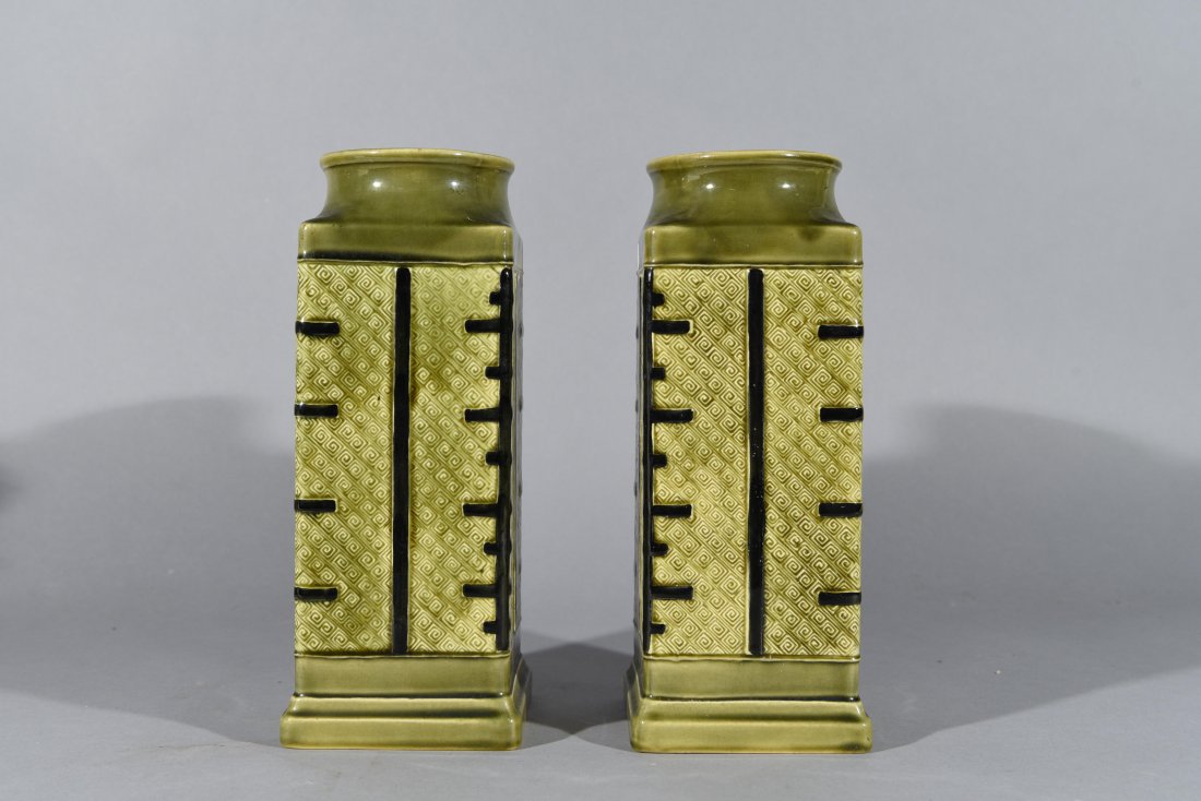 PAIR OF FRENCH BOISEY LE ROI FRENCH VASES (1 of 7)
