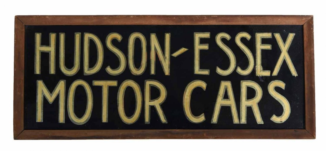VINTAGE HUDSON ESSEX MOTOR CARS SIGN (1 of 6)