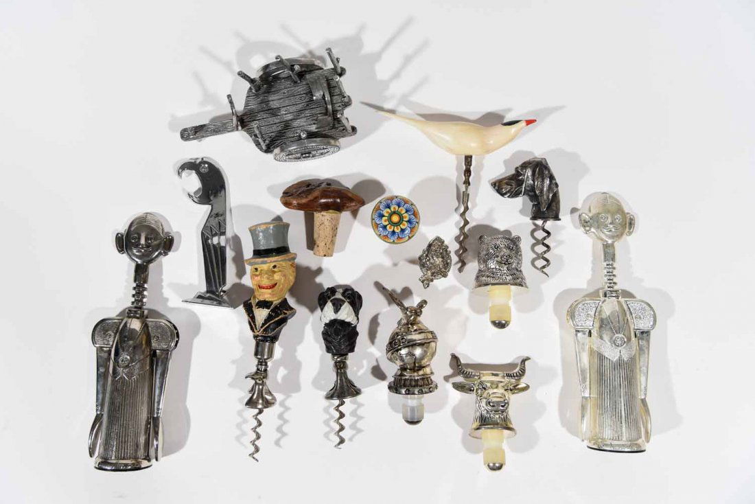 FIGURAL CORKSCREWS AND BOTTLE STOPPERS (1 of 10)