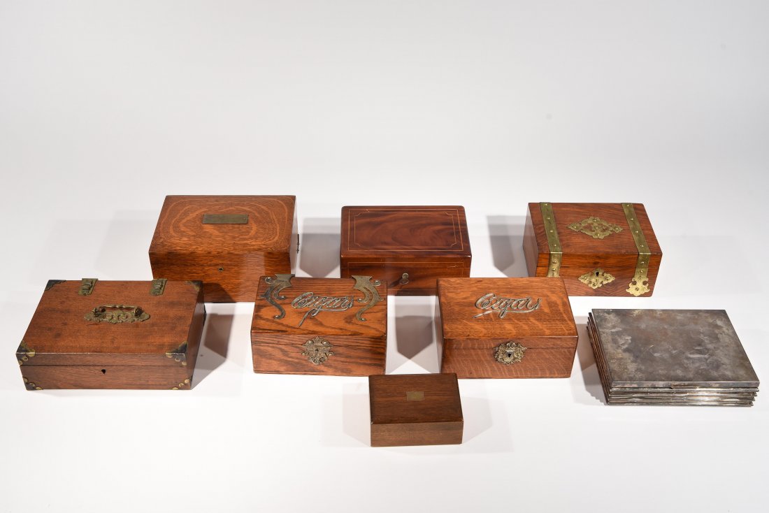 VINTAGE CIGAR HUMIDOR GROUPING (1 of 9)