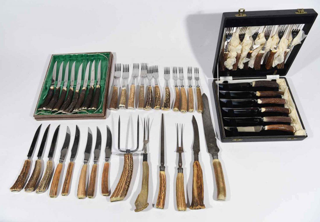 STAG HORN CUTLERY SETS (1 of 10)