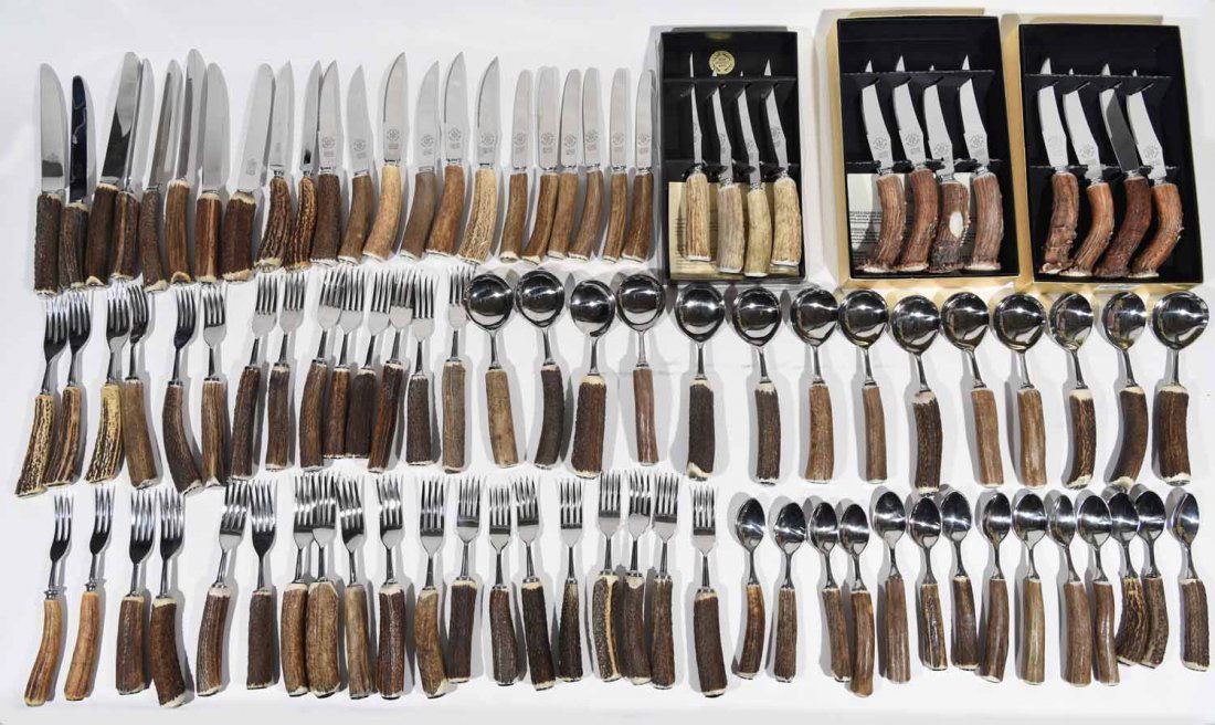 HIGH COUNTRY ARTS STAG HORN CUTLERY GROUPING (1 of 10)