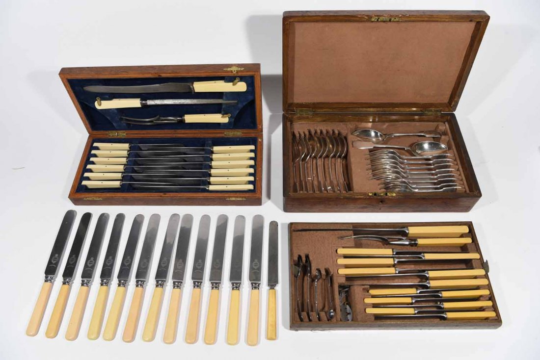 SHEFFIELD CELLULOID HANDLE FLATWARE (1 of 10)