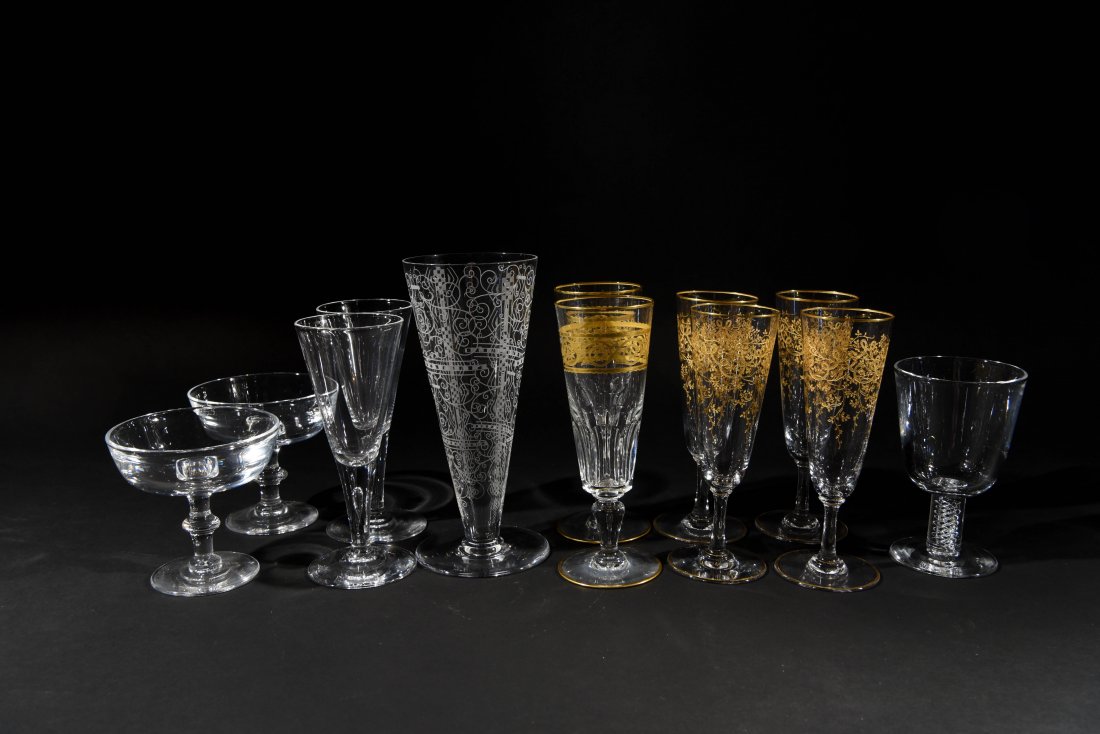 CRYSTAL GLASSES INCL. STEUBEN (1 of 7)