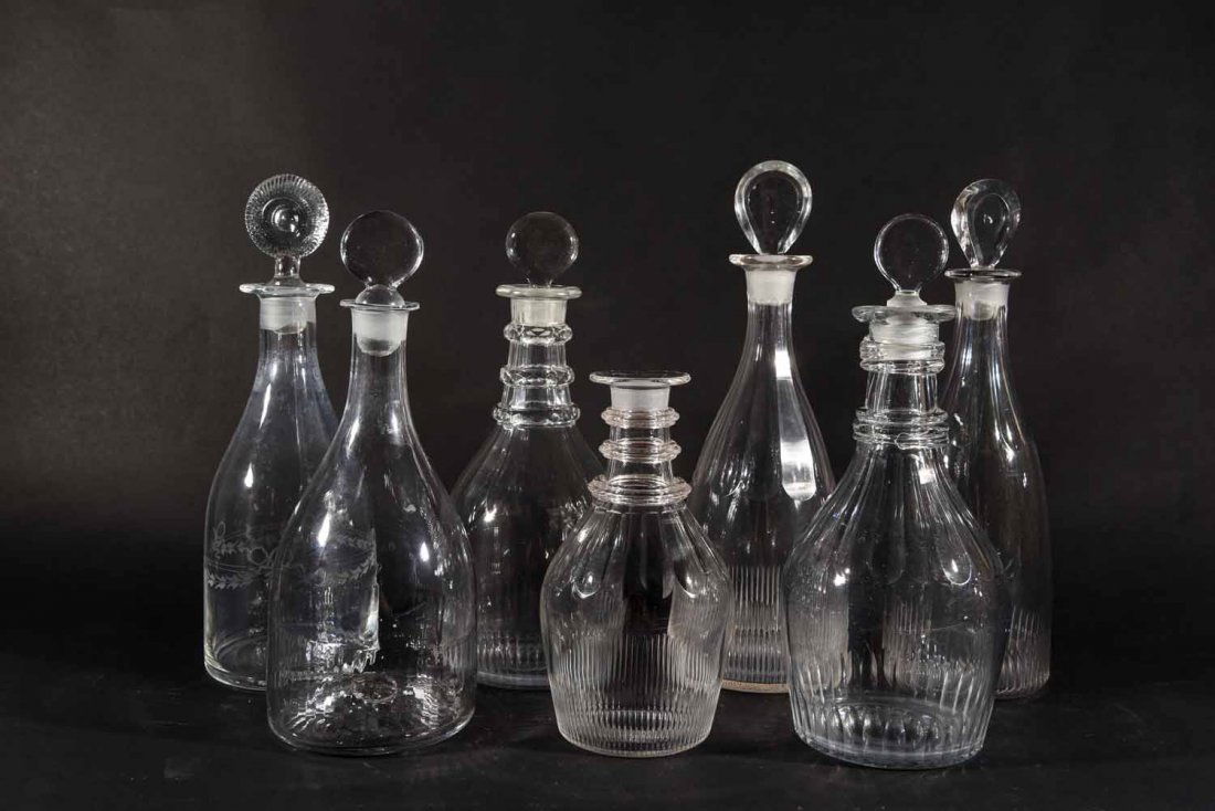 FLUTED GEORGIAN DECANTERS (1 of 7)