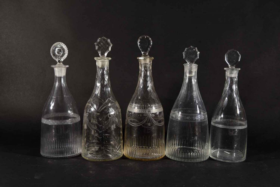 ETCHED GEORGIAN DECANTERS (1 of 7)
