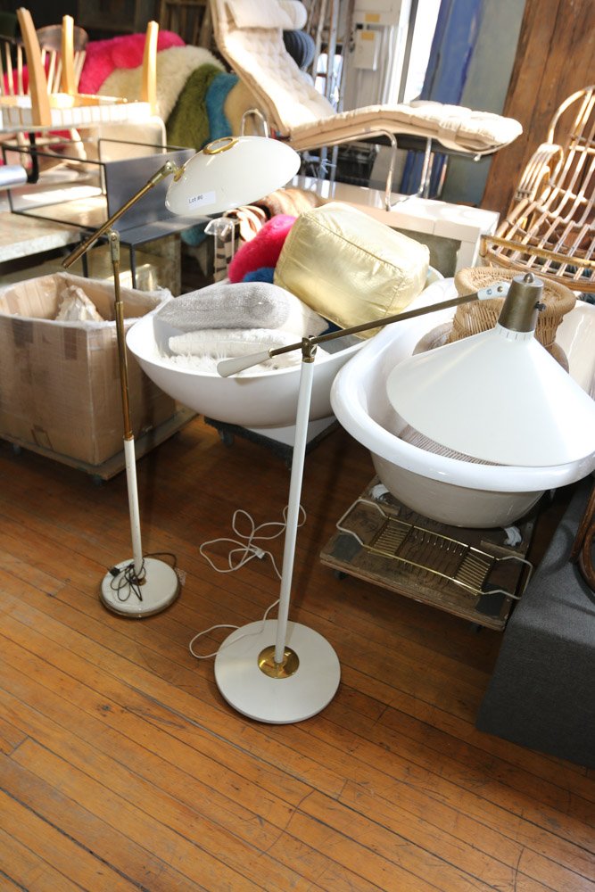 Two floor lamps in the manner of Gerald Thurston (1 of 5)