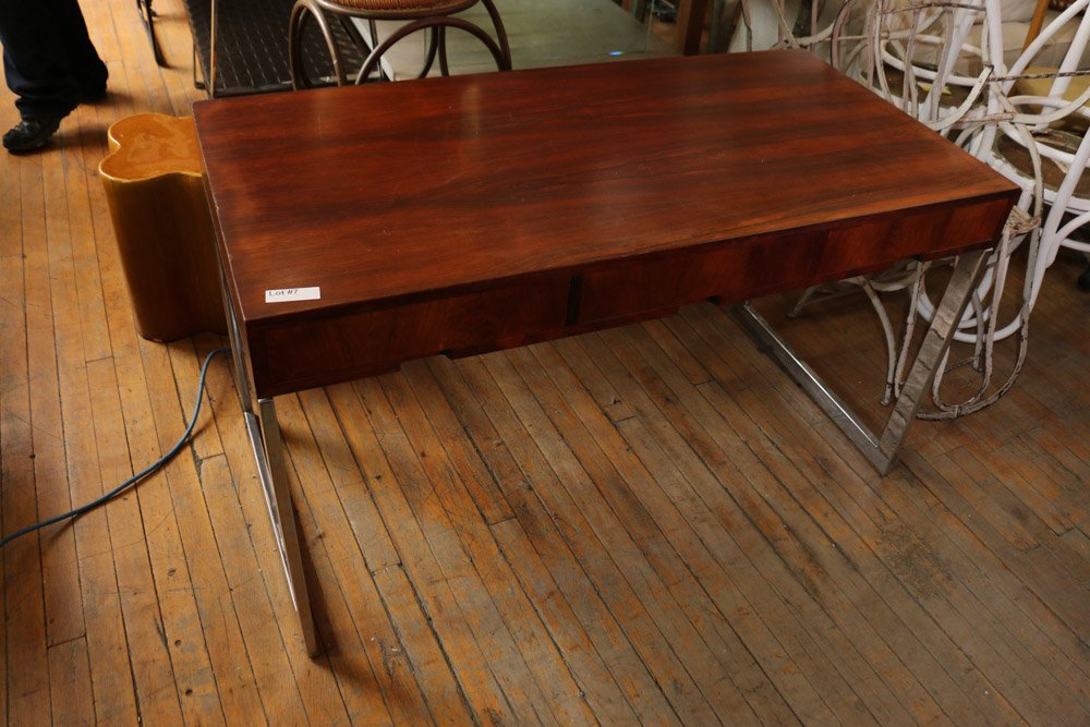 Milo Baughman Rosewood desk (1 of 7)