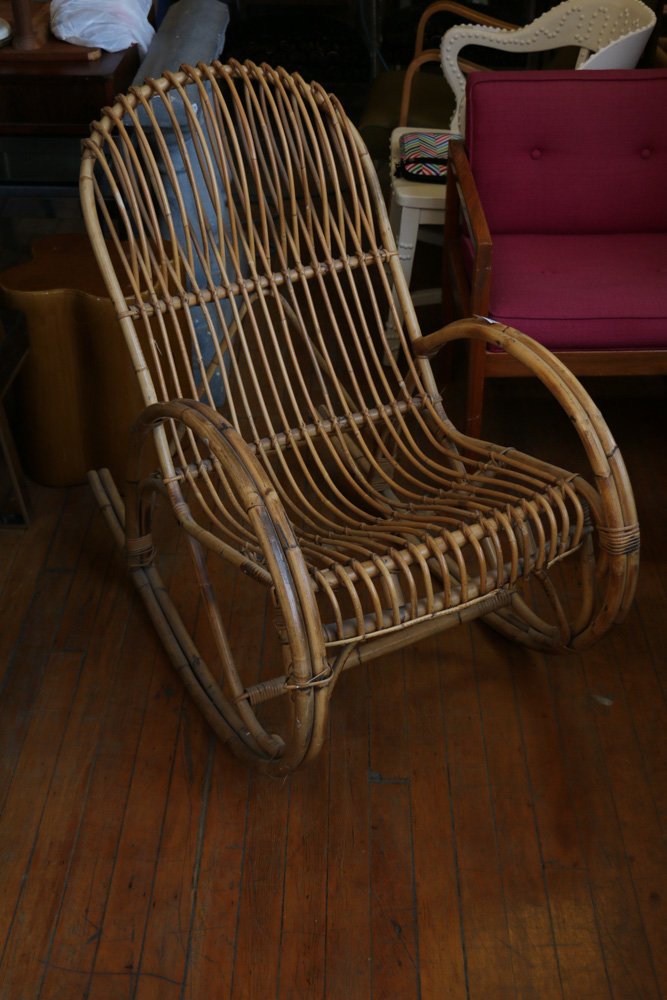 Rattan rocking chair (1 of 6)