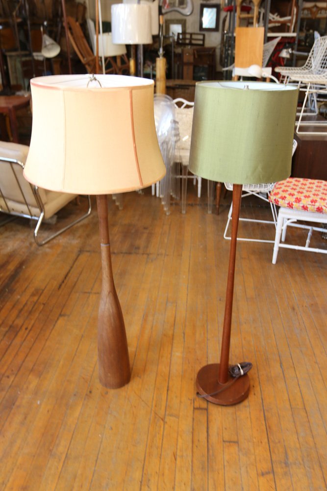 (2) Danish teak floor lamps (1 of 4)