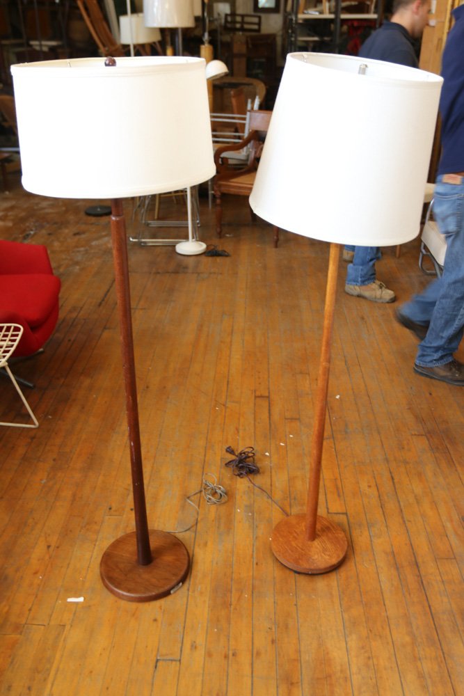 (2) Danish teak floor lamps (1 of 3)