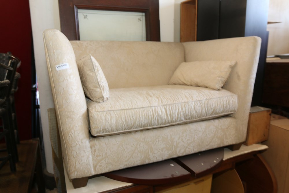 Mitchell Gold Oversize loveseat: Dimensions: H 36" x W 58.5" x D 37"