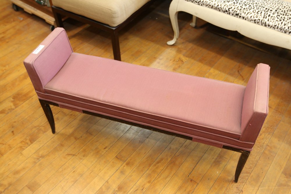 pink upholstered bench (1 of 4)