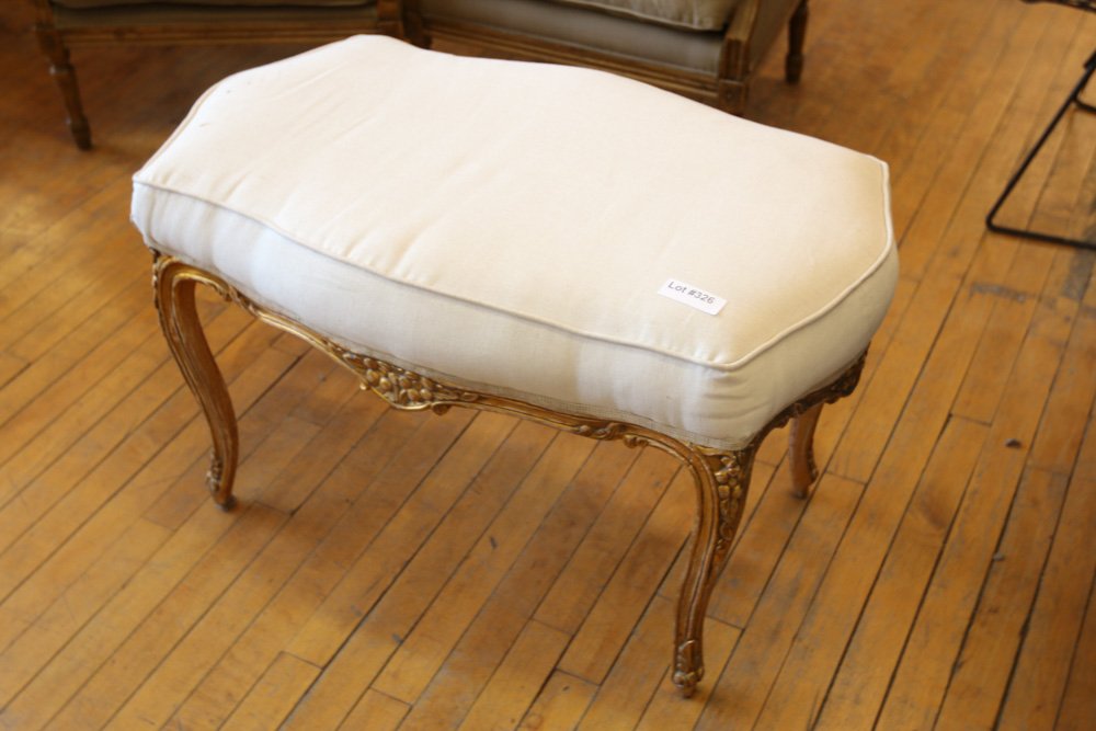 French style upholstered bench (1 of 3)