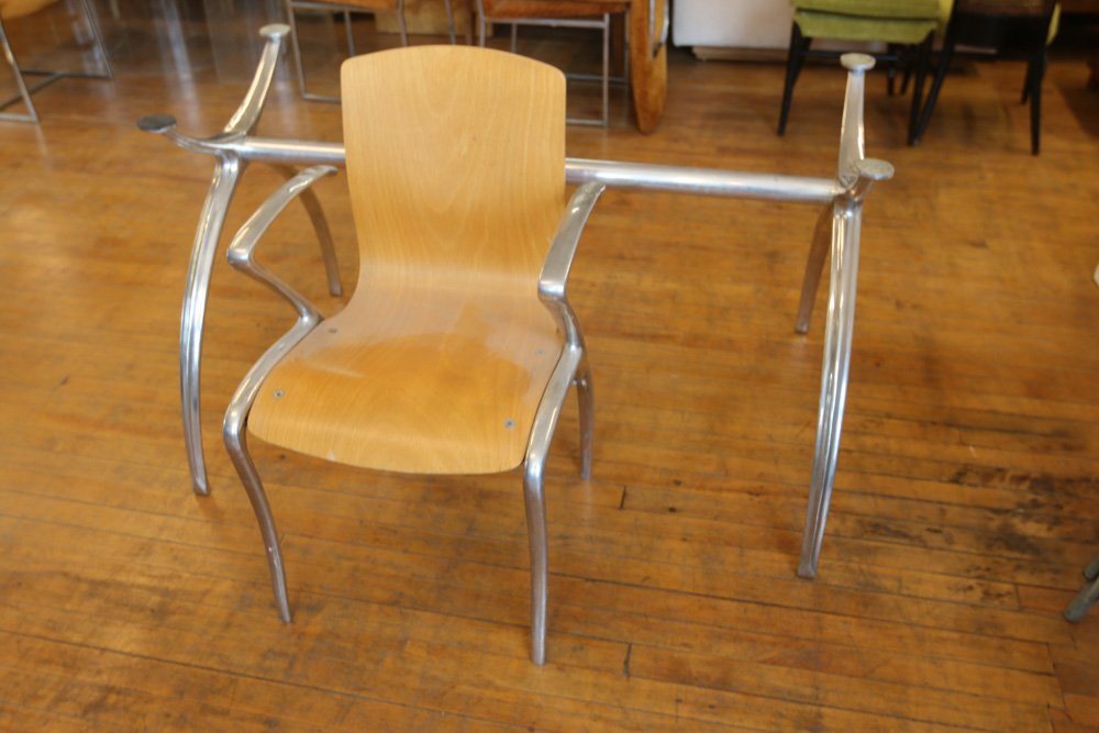 Manner of Fisk Hanson desk and chair: Desk Chair Dimensions: H 29" x W 47" x D 32"