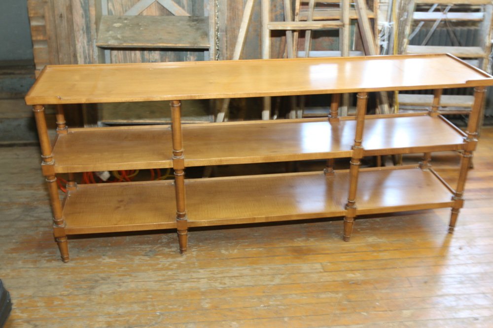 Three tier console shelf in the manner of Tommy (1 of 4)