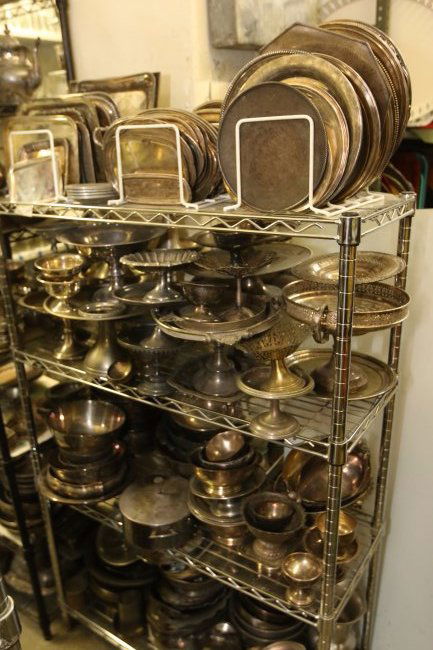 Large grouping of silver plate. (1 of 1)