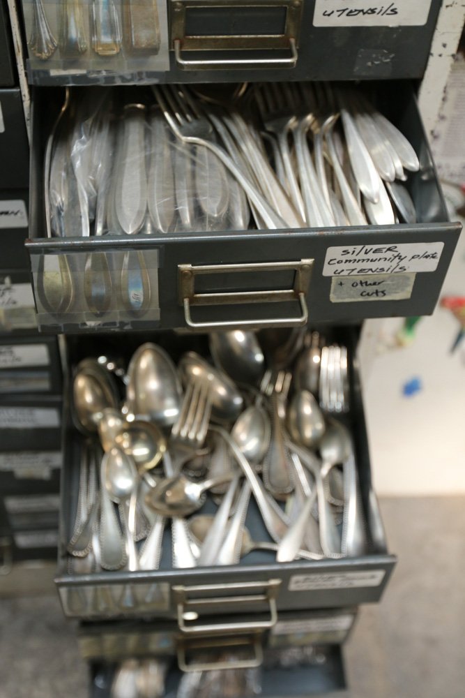 Grouping of Flatware sets incl pewter and silver (1 of 6)