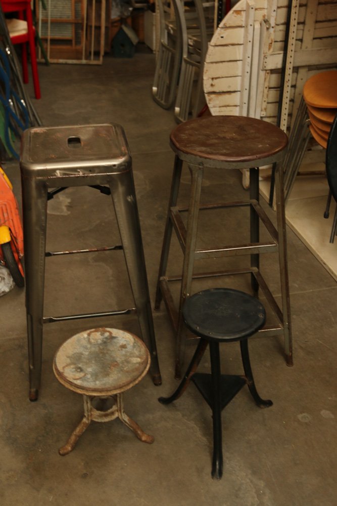 (4) Industrial stools (1 of 5)