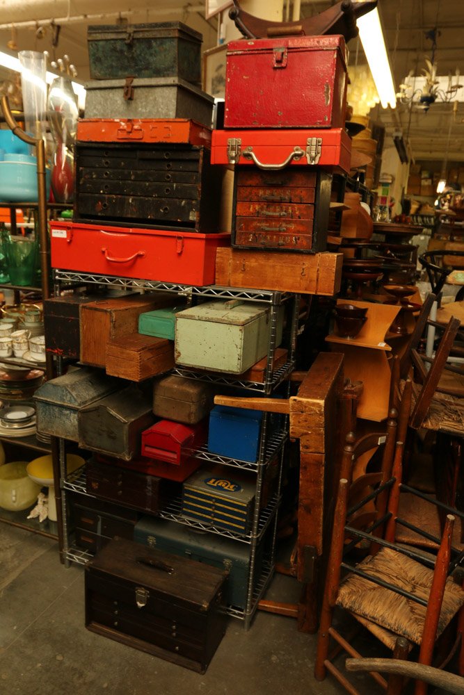 Large grouping of tool boxes, fittings and parts (1 of 7)