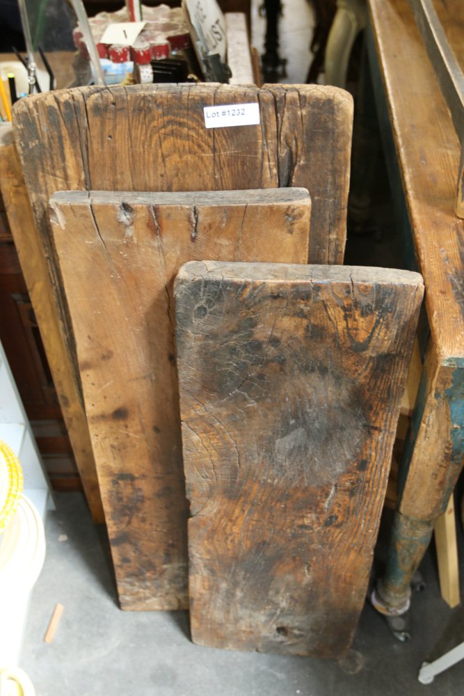Four wooden chopping blocks. (1 of 4)