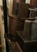 Three shelves of vintage metal blocks, gears, and - 3