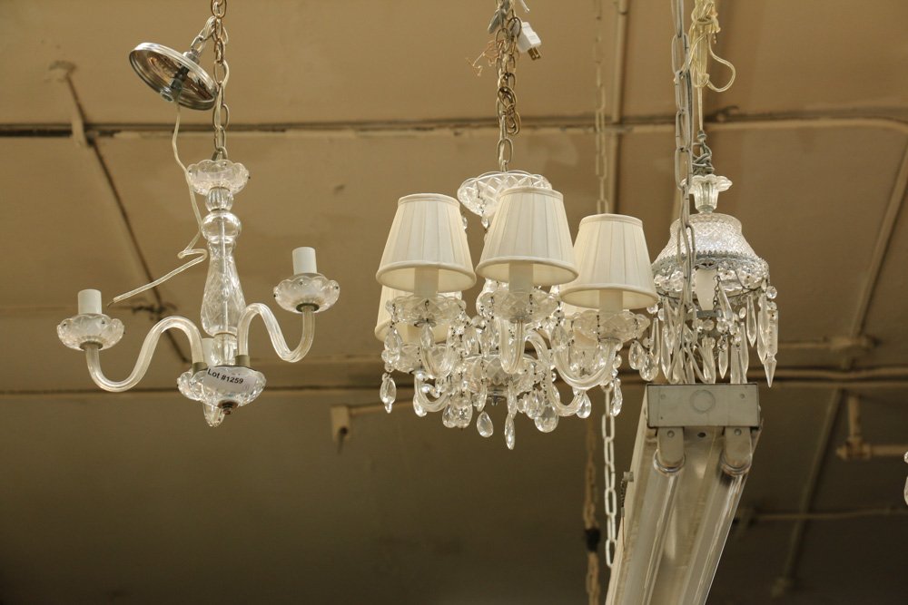 Three crystal chandeliers. (1 of 5)