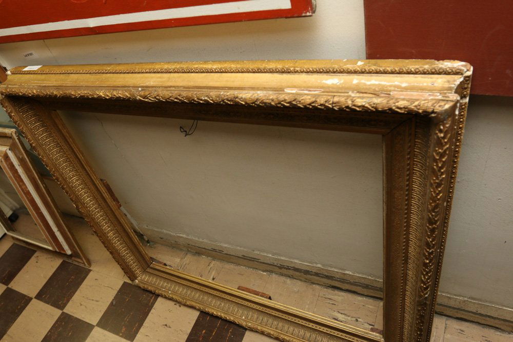 Large gilt mirror, two antique oil on canvas (1 of 7)