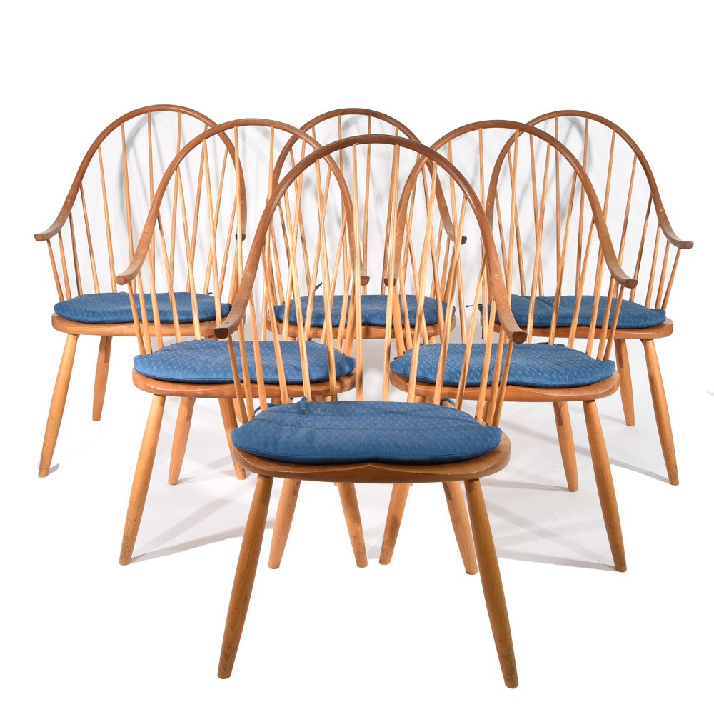 (6) THOMAS MOSER CONTINUOUS ARM CHAIRS (1 of 10)